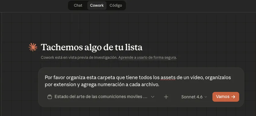 Ejecución del prompt